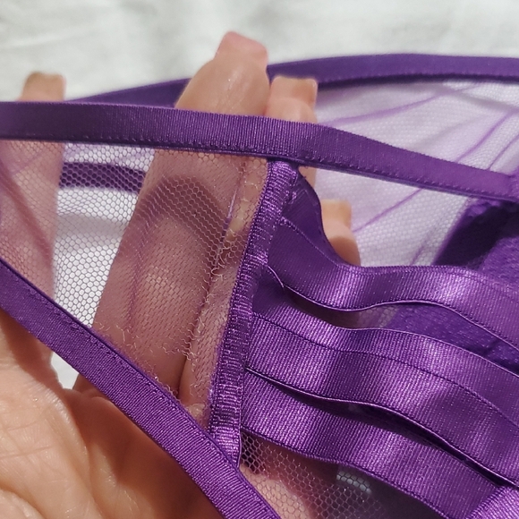 Honey Birdette Purple Strappy Panties - Picture 6 of 7